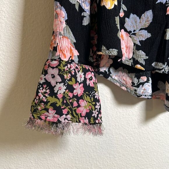 Free People Hold On To Me Floral Print Blouse - Picture 4 of 8